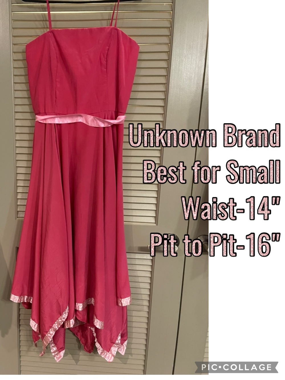 Unknown Brand Pink Spaghetti-Strap Dress